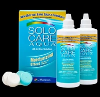 Solution tout-en-un Aqua de Solocare pour lentilles de contact douces 2X360 Paquet double Solution tout-en-un