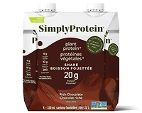 Protéines Végétales+Boission Fouettée Chocolat Riche | 4x330ml