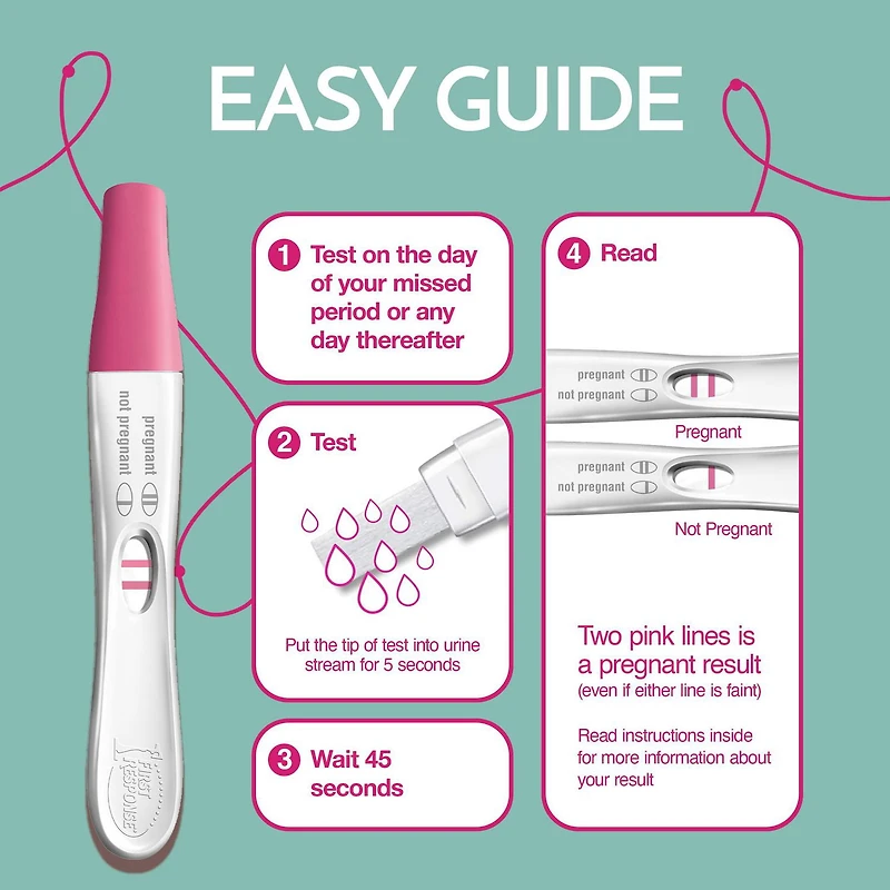 First Response Rapid Result - Pregnancy Test Kit, Results in 45 Seconds - Analog (1 Count)