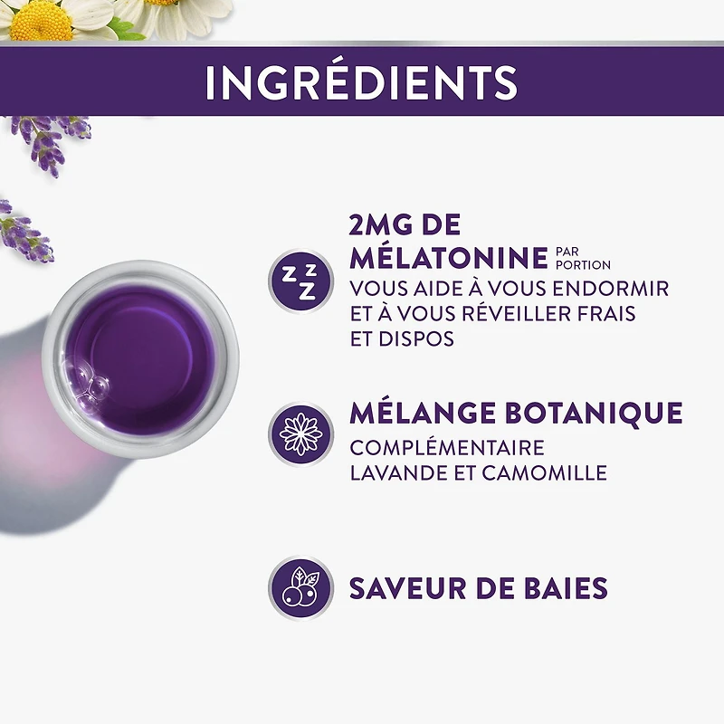 ZzzQuil Pure Zzzs Melatonin Liquid, Sleep Aid, Liquid Melatonin 2mg, with Chamomile & Lavender, Fall Asleep Faster, Melatonin Sleep Aids for Adults, Berry Flavoured