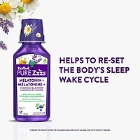ZzzQuil Pure Zzzs Melatonin Liquid, Sleep Aid, Liquid Melatonin 2mg, with Chamomile & Lavender, Fall Asleep Faster, Melatonin Sleep Aids for Adults, Berry Flavoured