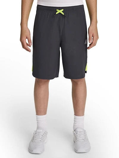 Reebok Boys Pace Breaker Training Shorts with Pockets