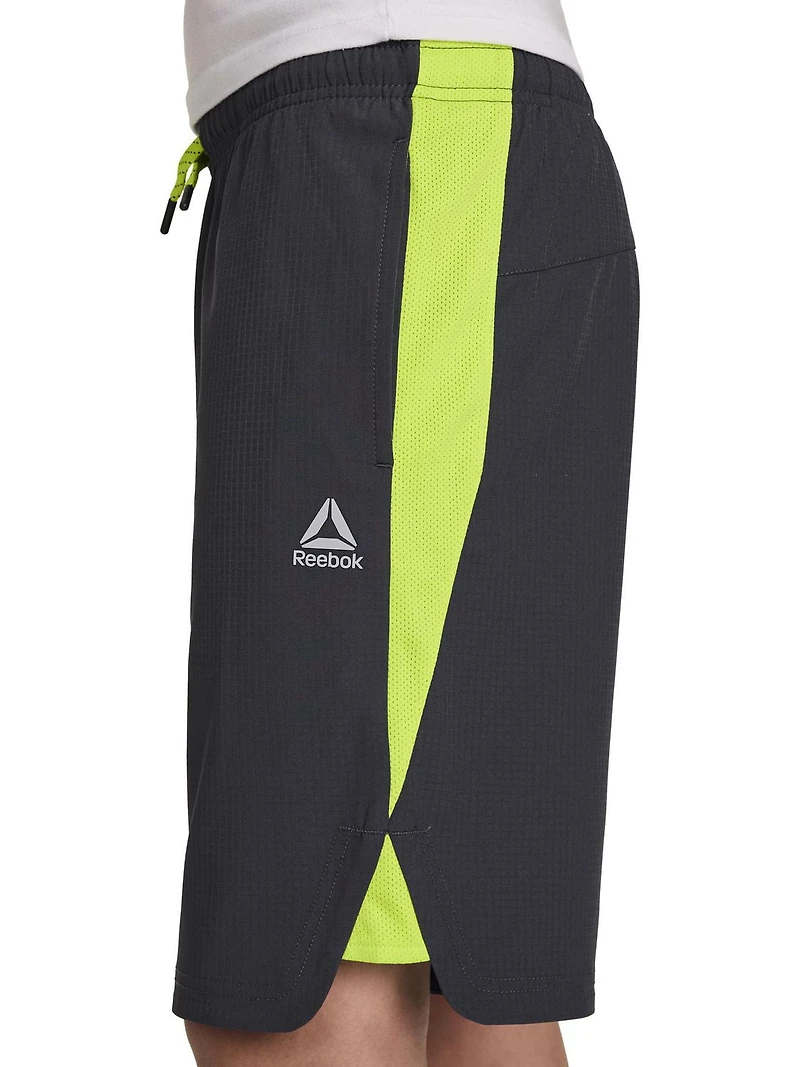Reebok Boys Pace Breaker Training Shorts with Pockets