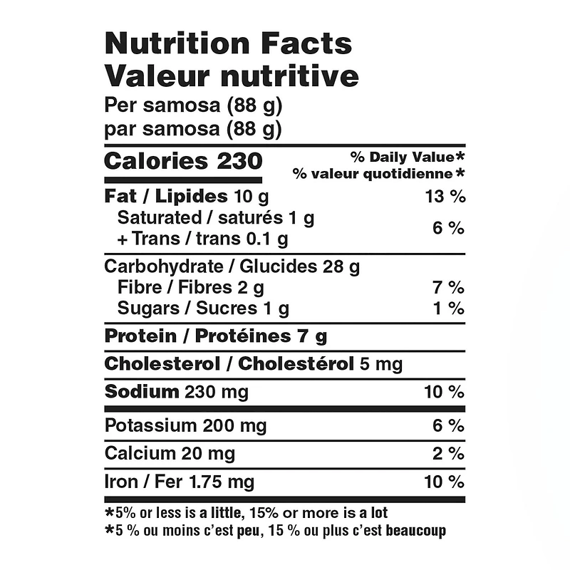 Samosas au poulet Sitara