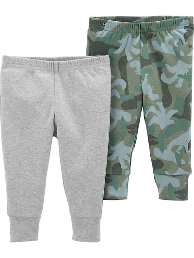 Emballage de 2 garcon pantalons Child of Mine made by Carter’s -  Gris/Camo