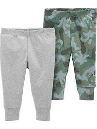 Emballage de 2 garcon pantalons Child of Mine made by Carter’s -  Gris/Camo