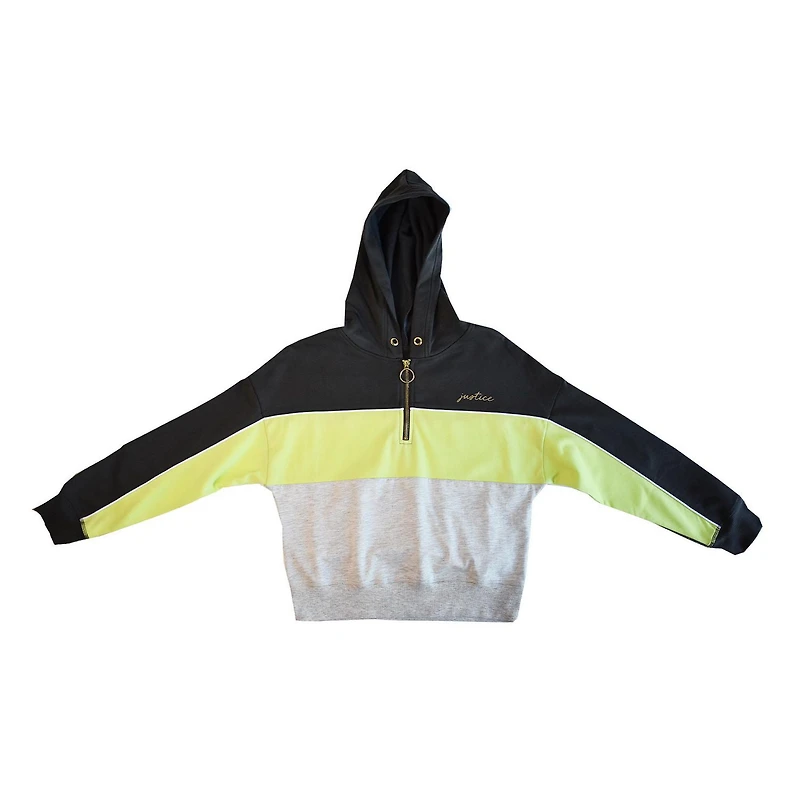 Sweat à capuche zippé Justice Name Quarter pour filles