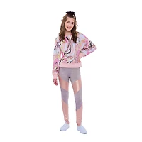 Sweat à capuche zippé Justice Swirl pour fille