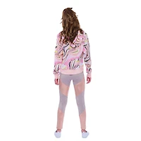 Sweat à capuche zippé Justice Swirl pour fille