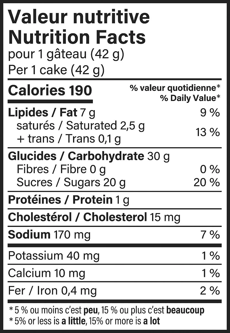 Vachon® Maple Flavour Cake