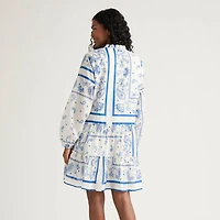 Robe à volants imprimée boutonnée Mexx pour femme