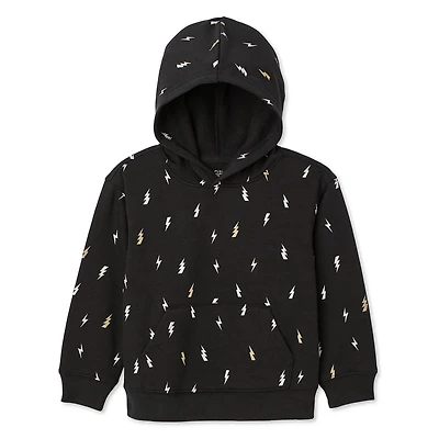 Haut à capuchon imprimé et ample manches longues miniJACK collection non genrée pour tout-petits