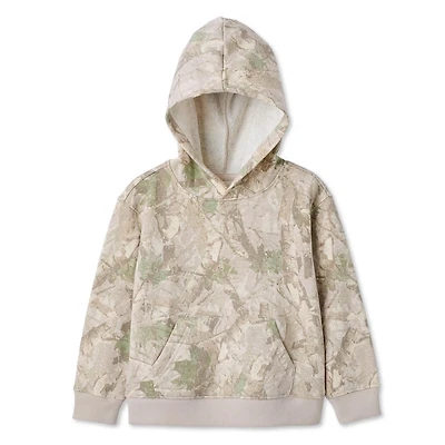 Haut à capuchon imprimé et ample manches longues miniJACK collection non genrée pour tout-petits