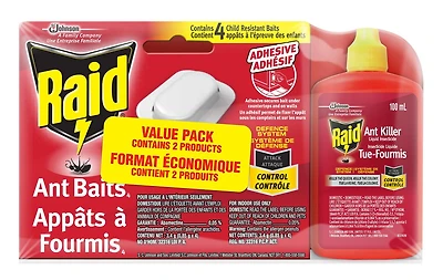 Appâts à fourmis Raid en emballage économique