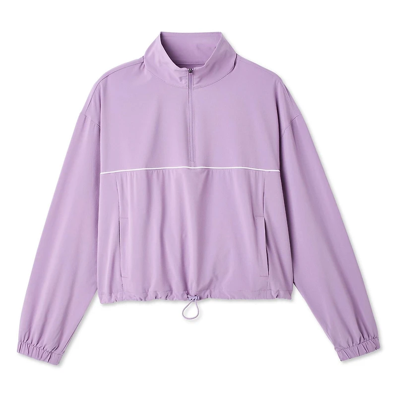 Anorak avec demi-fermeture éclair Athletic Works pour femmes