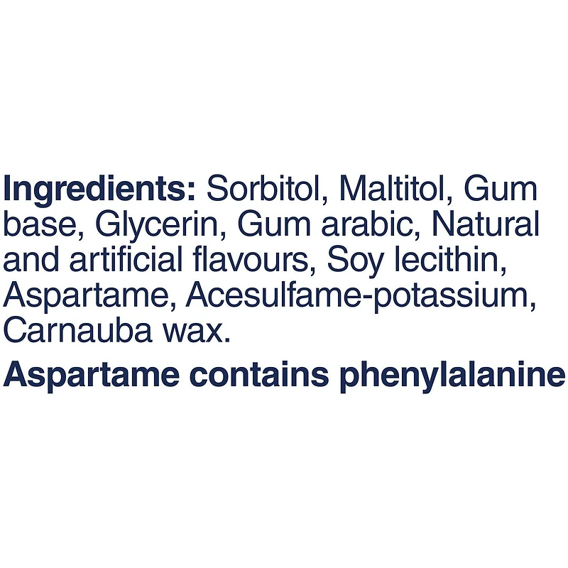 EXCEL, Spearmint Flavoured Sugar Free Chewing Gum, 60 Pieces, 1 Bottle, 1 Bottle, 60 Pellets