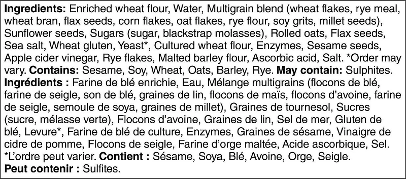 Your Fresh Market Multigrain 9 Seeds & Grains Sliced Bread