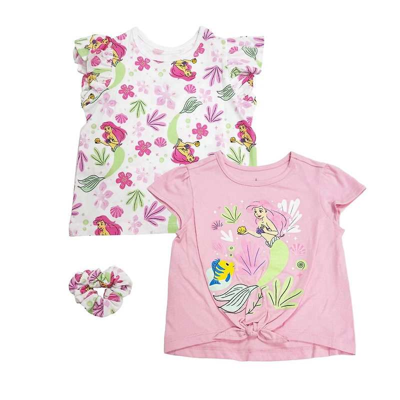 Disney Toddler Girls Seashell Adventures 2 Piece Top Set