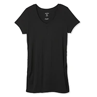 Paisley Sky Maternity Short Sleeve V-Neckline Tee, Sizes S-XXL