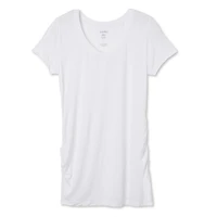 T-shirt à manches courtes avec encolure en V Paisley Sky Maternité Tailles P-TTG