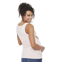 Paisley Sky Maternity Ruched Side Tank, Sizes S-XXL