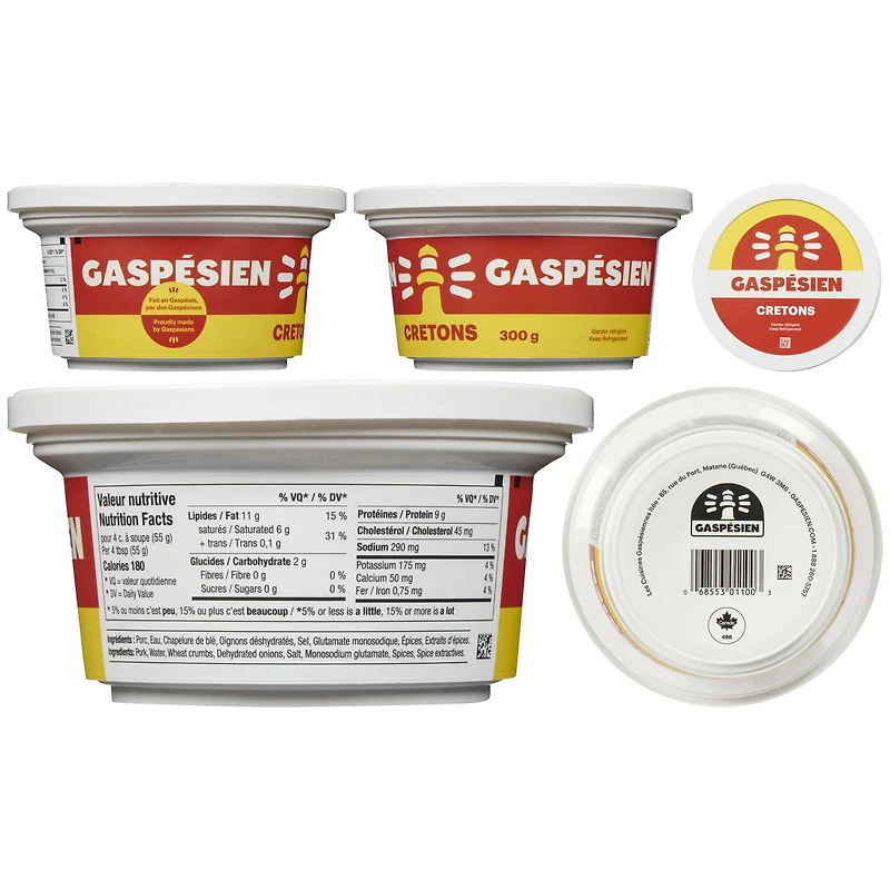 Cretons 300g Gaspésien