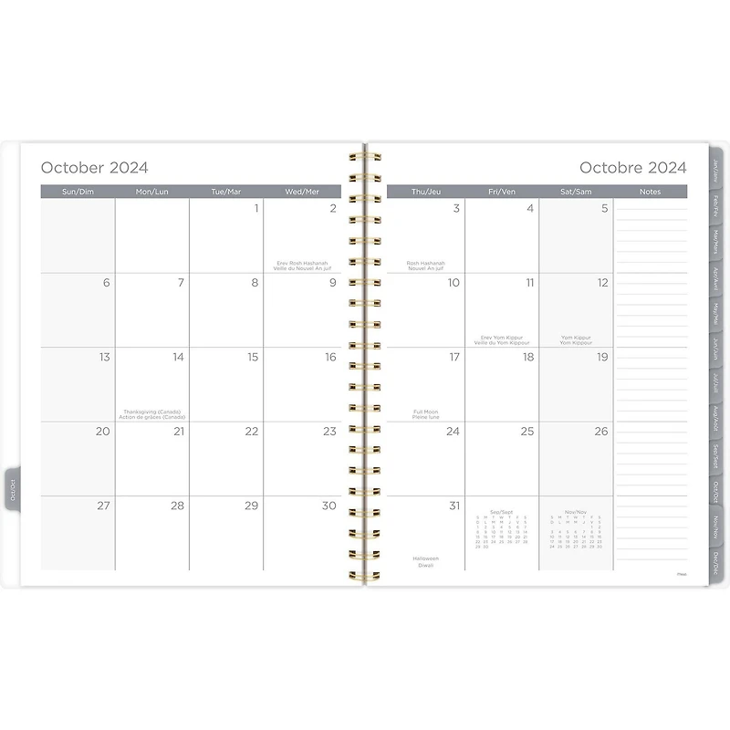 Mead 15M Sarcelle grand Agenda Hebdomadaire/Mensuel 25