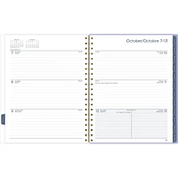 Grand agenda hebdomadaire/mensuel Mead rose violette