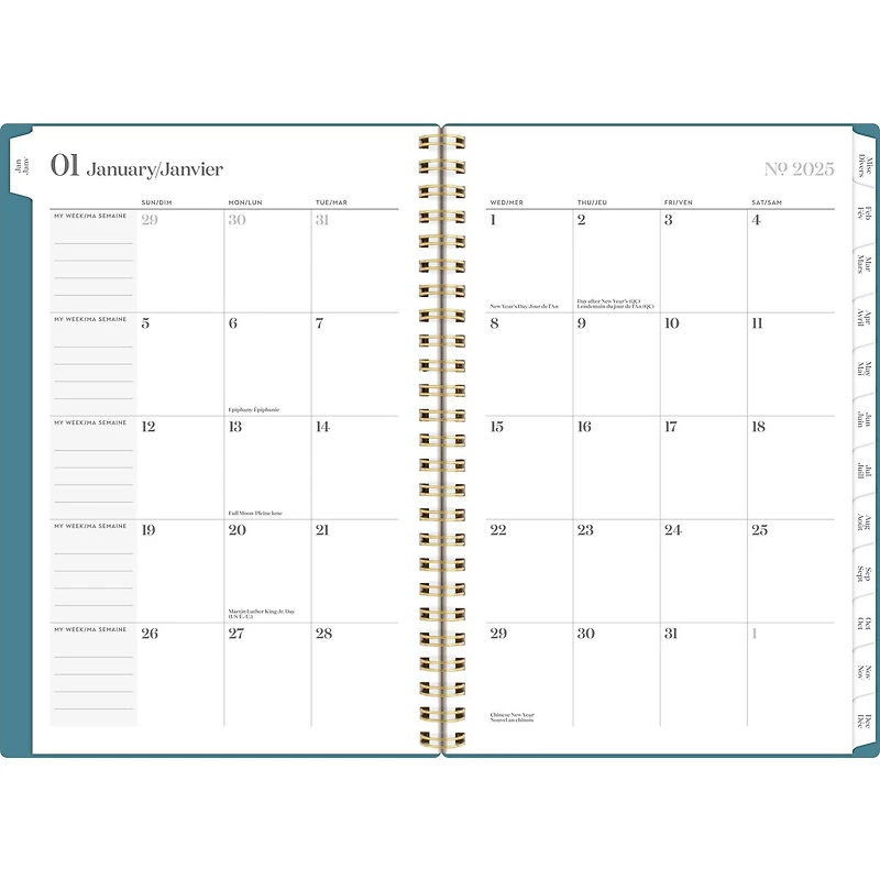 Cambridge WorkStyle Classic Teal Small Weekly/Monthly Planner