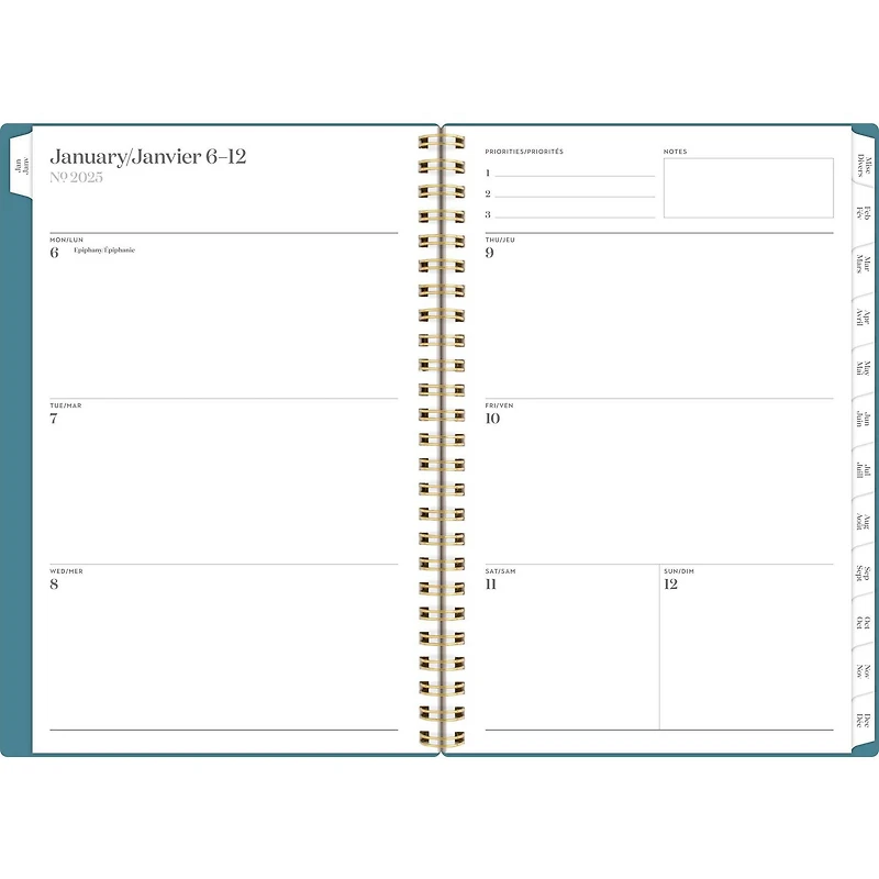 Cambridge WorkStyle Classic Teal Small Weekly/Monthly Planner