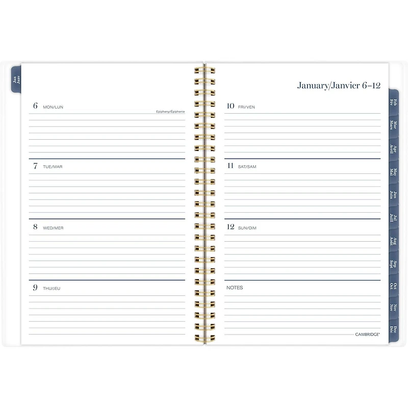 Cambridge Pippa Petit agenda hebdomadaire/mensuel