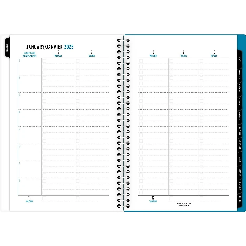 Petit planificateur arc-en-ciel de lave Five Star