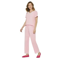 George Women's Lace Trimmed Capri & Tee 2-Piece Sleep Set