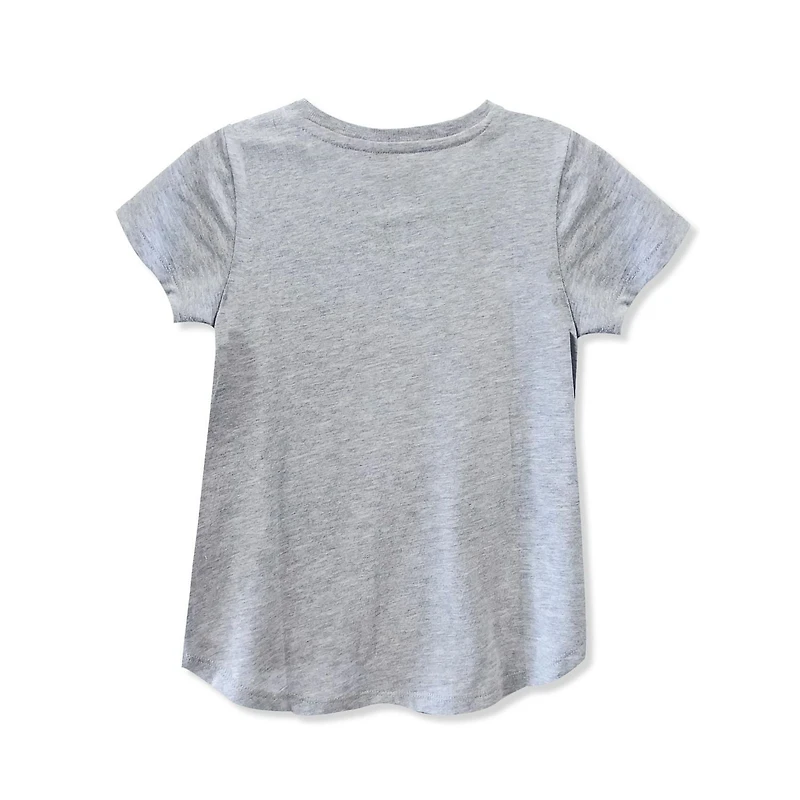 T-shirt gris fille Mickey Mouse