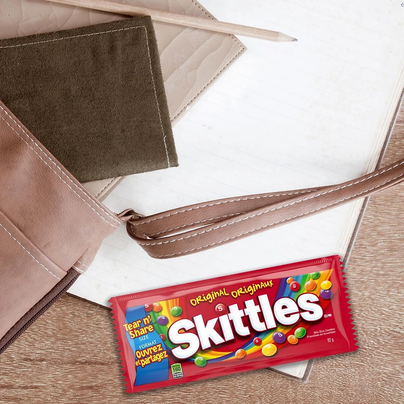 SKITTLES, Originaux, bonbons à mâcher, sac pleine grandeur, 92 g