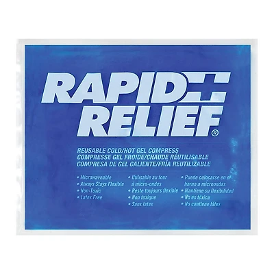 Reusable Hot & Cold Compress with Contour Gel - 9" x 11" - Pack of 3