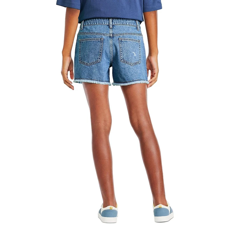 Short en denim à motif usé George pour filles
