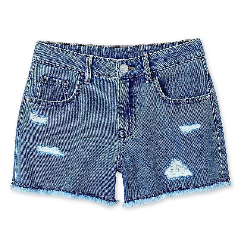 Short en denim à motif usé George pour filles