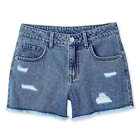 Short en denim à motif usé George pour filles