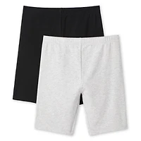 Lot de 2 shorts vélo en jersey George pour filles