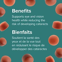 Webber Naturals Lutein Gummies with Bilberry and Zeaxanthin 20 mg Mango