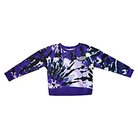 Girls Justice Purple Swirl Long Sleeve Top