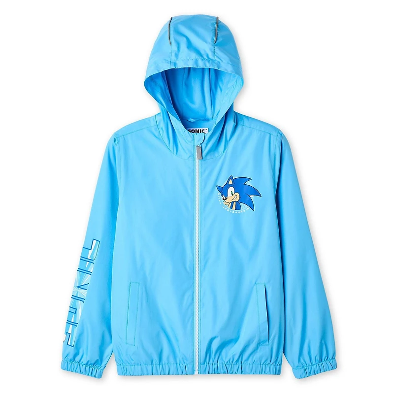 Sonic The Hedgehog Boys' Hooded Windbreaker