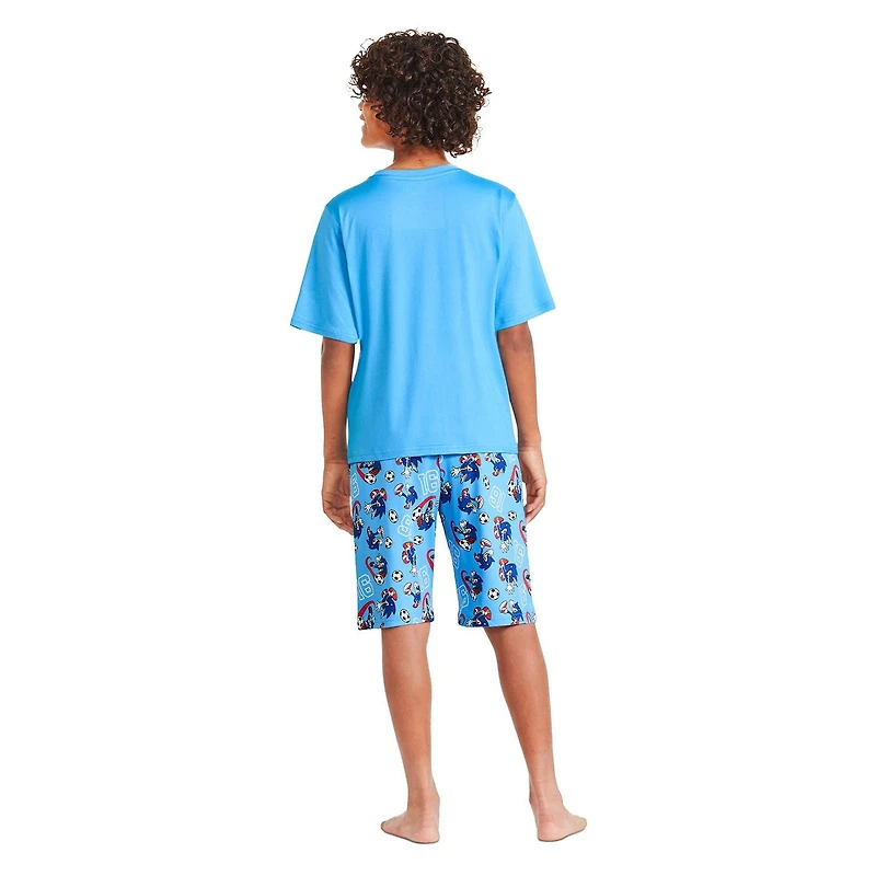 Pyjama 2 pièces avec short Sonic Le Hérisson pour garçons