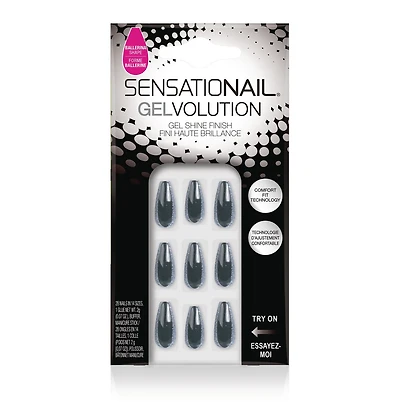 Ongles à coller Gelvolution de SensatioNail au fini haute brillance Ballerina