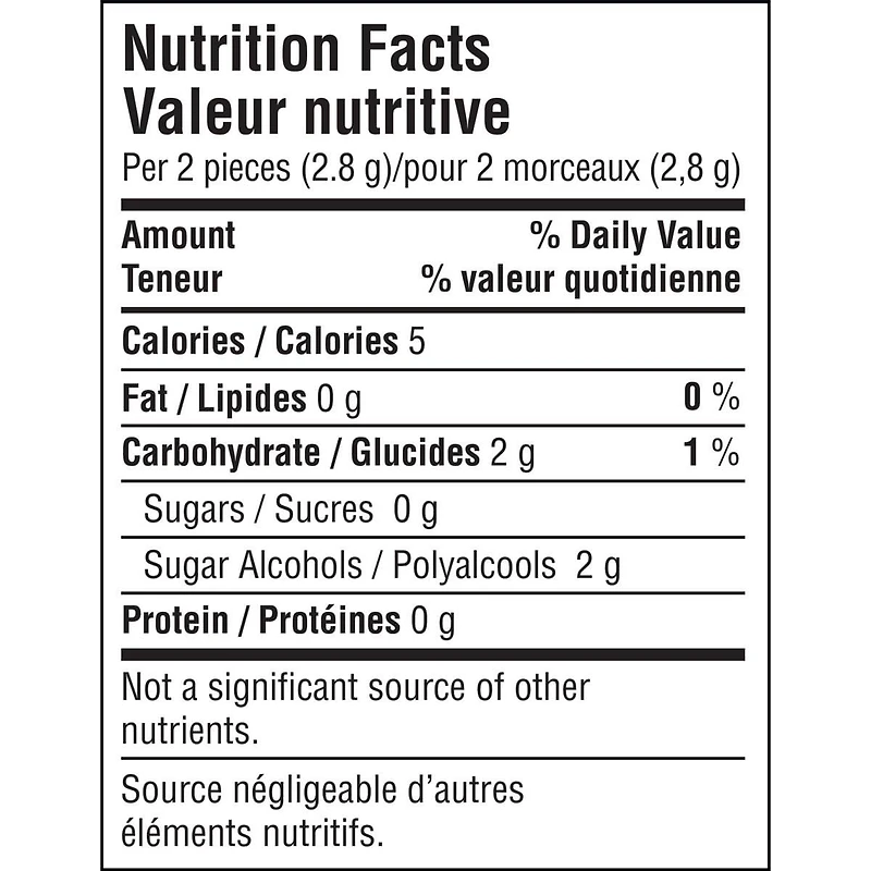 EXCEL, Winterfresh Flavoured Sugar Free Chewing Gum, 12 Pieces, 1 Pack, 4 Packs, 12 Pellets/Pack