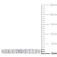 Miabella 1/2 Carat T.W. Diamond 10 K White Gold Eternity Anniversary Ring