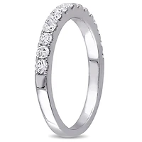 Miabella 1/2 Carat T.W. Diamond 10 K White Gold Eternity Anniversary Ring