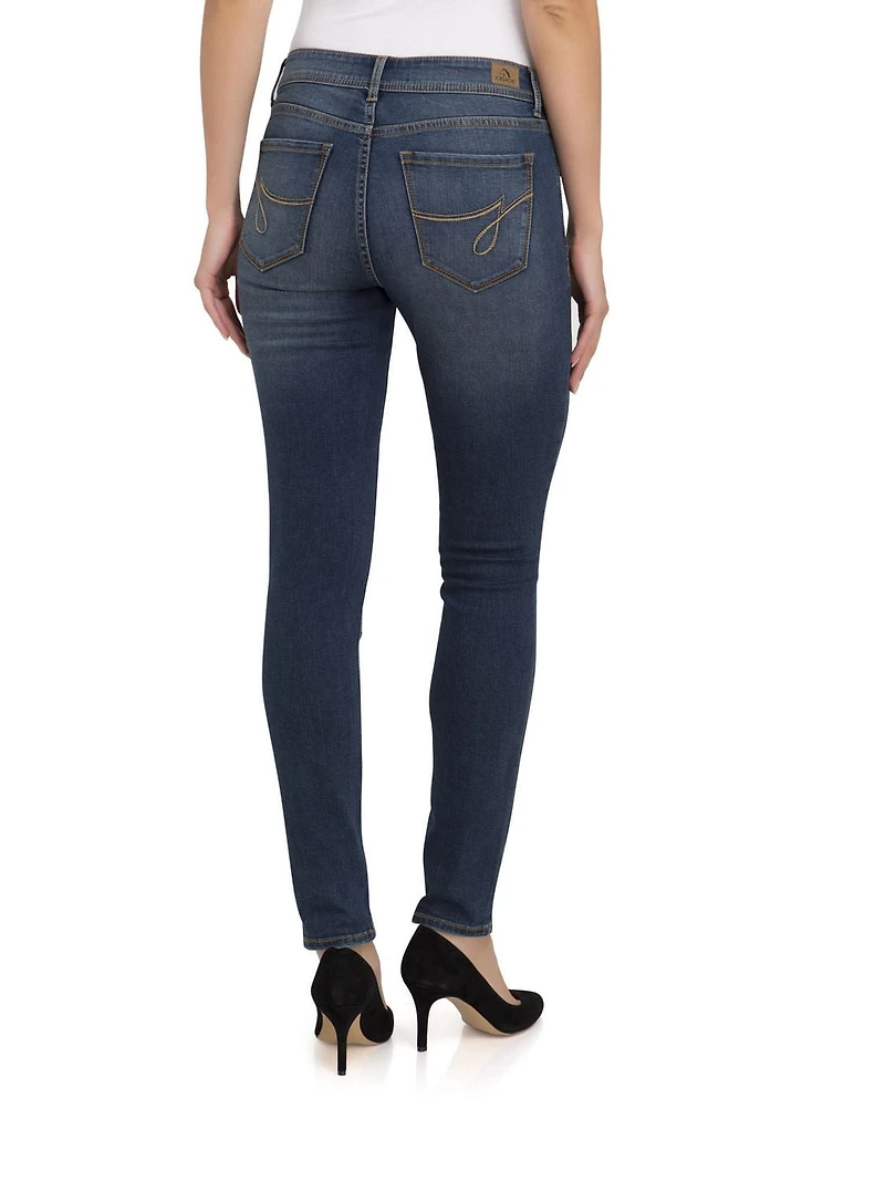 Jordache Women's Mid Rise Skinny Jean