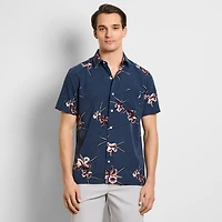 CHEMISE DE CAMP IMPRIMÉE SS ORCHID